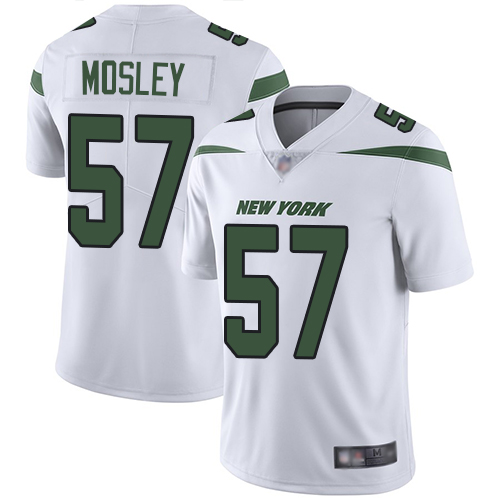 New York Jets Limited White Youth C.J. Mosley Road Jersey NFL Football #57 Vapor Untouchable->new york jets->NFL Jersey